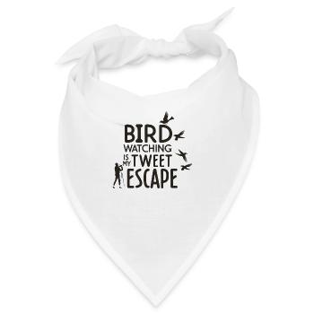 Slogan für Vogelbeobachter - Bandana - Weiß - Vorne