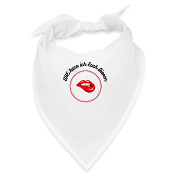 Wie kann ich euch Dienen - Bandana - Weiß - Vorne