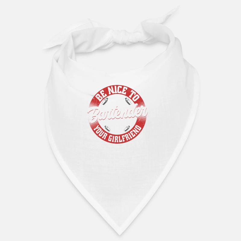 Be Nice To The Bartender Barman Cocktail Bartender Bandana
