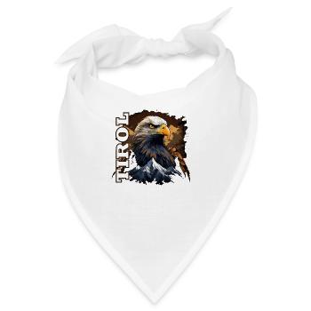 Tirol Design mit Tiroler Adler & Berg - Bandana - Weiß - Vorne