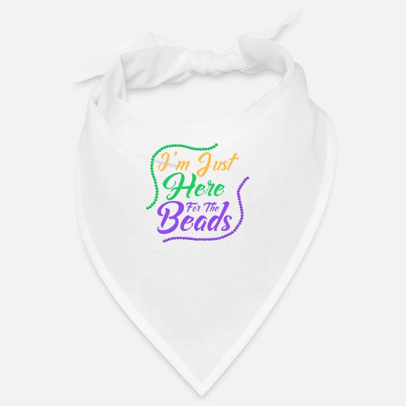 Je suis juste là pour le carnaval de Mardi Gras de perles Bandana