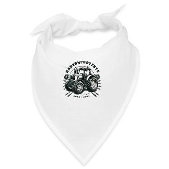 Bauernproteste 2023 - 2024 - Bandana - Weiß - Vorne