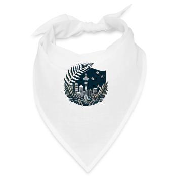 Neuseeland Aotearoa Kiwi 13 - Bandana - Weiß - Vorne