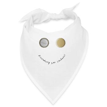 Einladung zm Lächeln - Bandana - Weiß - Vorne