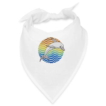 Delfin - Bandana - Weiß - Vorne