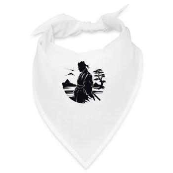 Zen-Samurai - Bandana - Weiß - Vorne