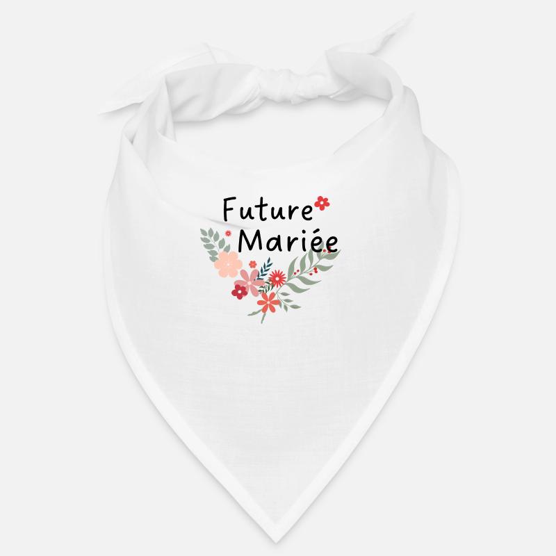 future mariée florale -la mariée fleurs - Bandana - blanc