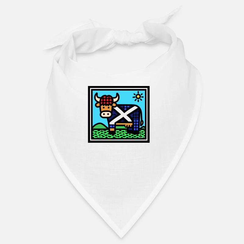 Vache écossaise des Highlands - Pop Art Bandana