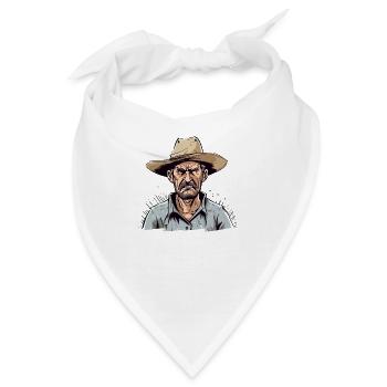 Wütender Bauer Nr. 1 - Bandana - Weiß - Vorne