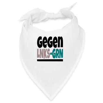 gegen lnks grn II - Bandana - Weiß - Vorne