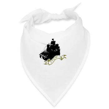 piratenschiff - Bandana - Weiß - Vorne