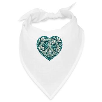 Friede - Bandana - Weiß - Vorne