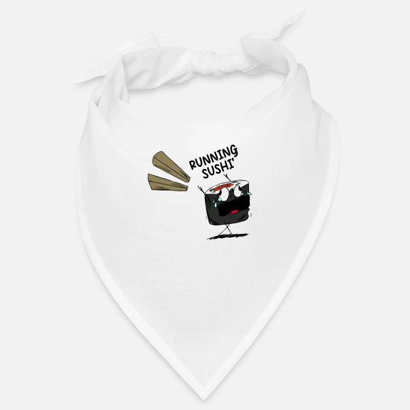 Lustiger Spruch Running Sushi Bandana