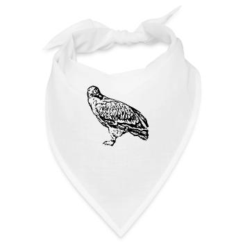 Wanderfalke, Falke, Falke, Vogel, Raubtier, Falke - Bandana - Weiß - Vorne