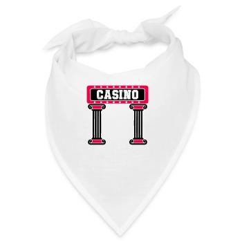 casino vegas säule - Bandana - Weiß - Vorne
