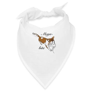 Mega bite - Bandana - Weiß - Vorne