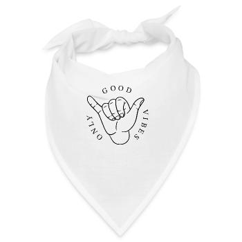 Gute Vibes - Bandana - Weiß - Vorne