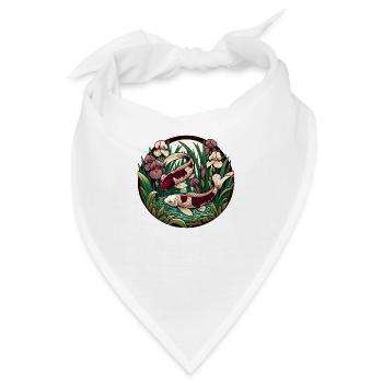 Japanischer Karpfen-Koi-Teich - Bandana - Weiß - Vorne