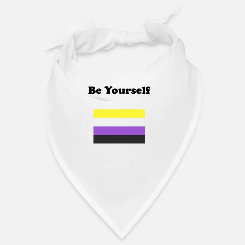 Drapeau non binaire Soyez vous-même Bandana