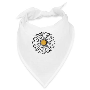 Gänseblümchen - Bandana - Weiß - Vorne