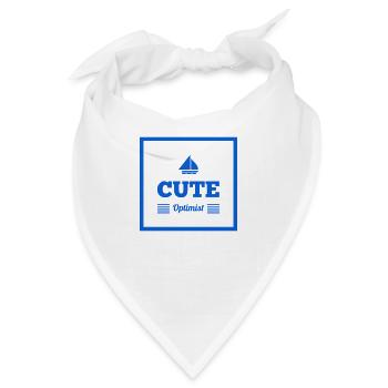 Positiv denken Geschenkidee - Bandana - Weiß - Vorne