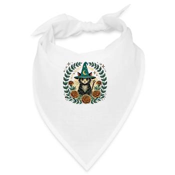 Wizard Kitty Katze - Bandana - Weiß - Vorne