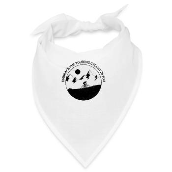 Embrace the Touring Cyclist in You - Bandana - Weiß - Vorne