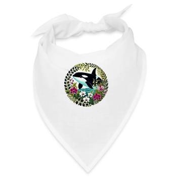 Schwertwal - Bandana - Weiß - Vorne