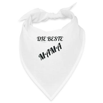 Die beste Mama - Bandana - Weiß - Vorne