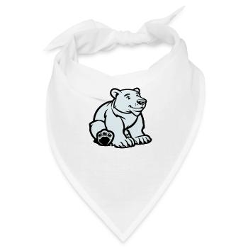 eisbär tier - Bandana - Weiß - Vorne