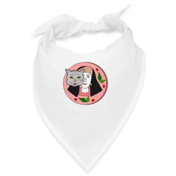 Cat Lady - Bandana - Weiß - Vorne