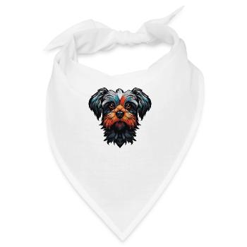 niedlicher hund 2 - Bandana - Weiß - Vorne