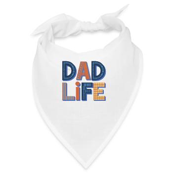 Dad Life - Bandana - Weiß - Vorne