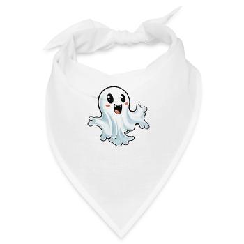 Ghost Halloween - Bandana - Weiß - Vorne