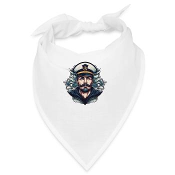 Kapitän Captain Seemann - Bandana - Weiß - Vorne