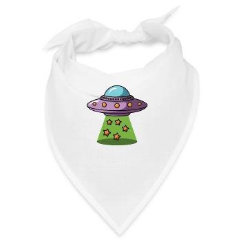 Ufo - Bandana - Weiß - Vorne