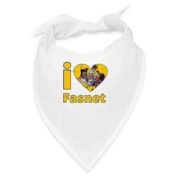i love Fasnet 2 - Bandana - Weiß - Vorne