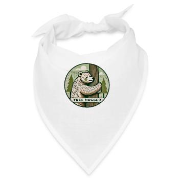 Baumumarmer Bär - Bandana - Weiß - Vorne