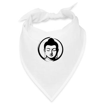 Buddha - Bandana - Weiß - Vorne