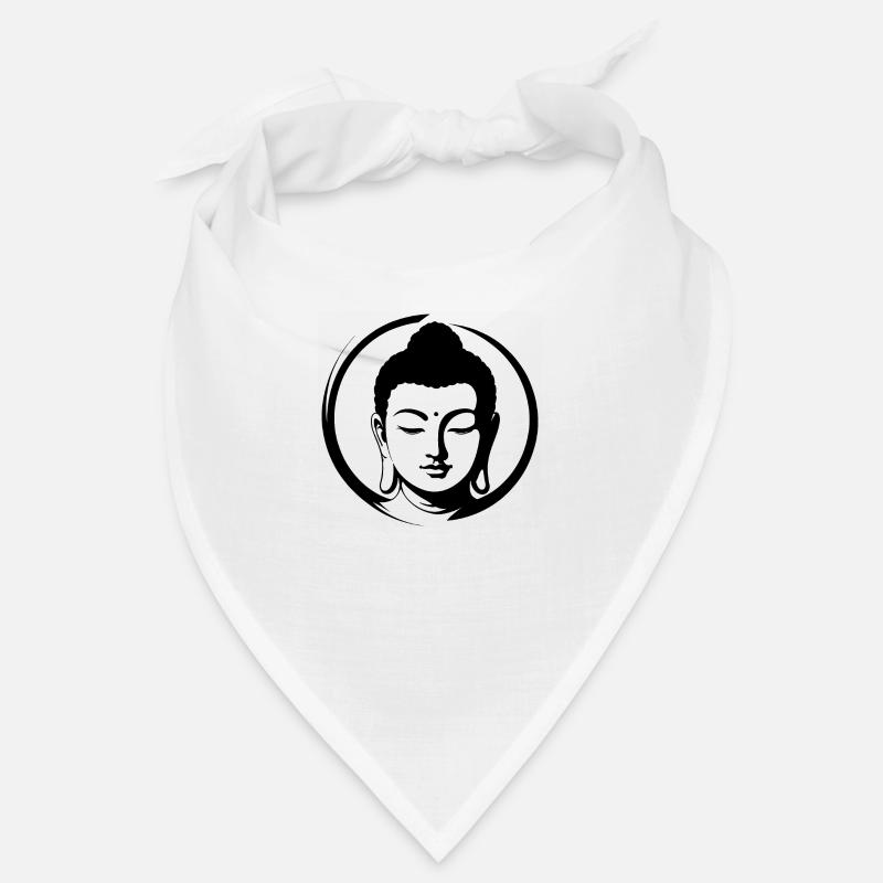 Buddha - Bandana - Weiß