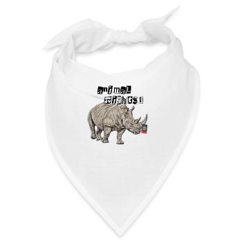 Animal Rights // Nashorn - Bandana - Weiß - Vorne