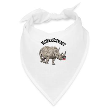 Animal Rights // Nashorn - Bandana - Weiß - Vorne
