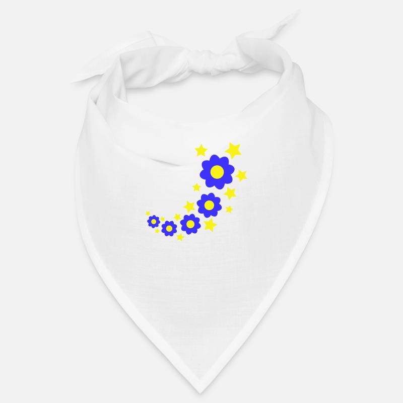 Beaucoup de fleurs colorées belle conception de motif décoratif Bandana