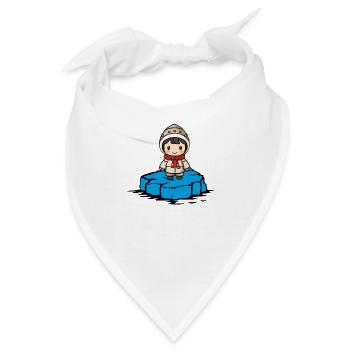 eskimo girl eisscholle - Bandana - Weiß - Vorne