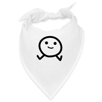 Mann - Bandana - Weiß - Vorne