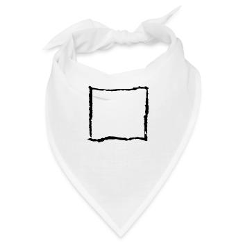 rechteck - Bandana - Weiß - Vorne
