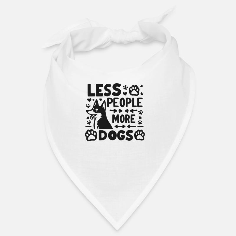 Moins de gens, plus de chiens Bandana