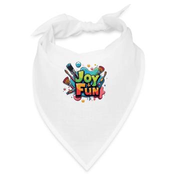 FREUDE UND SPASS - Bandana - Weiß - Vorne