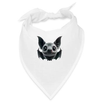 Fledermaus 1 - Bandana - Weiß - Vorne