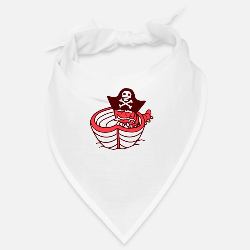 ver chenille pirate mignon pagayer boucanier bateau à rames Bandana